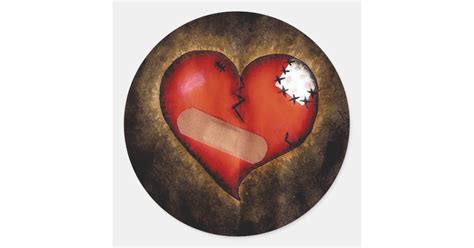 Broken Heart Sticker | Zazzle