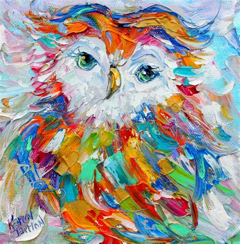 Owl print, bird art, made from image of oil painting by Karen Tarlton