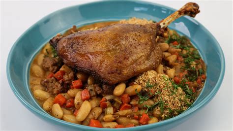 White bean cassoulet with duck confit