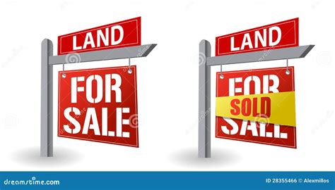 Land For Sale Sign Royalty Free Stock Image - Image: 28355466