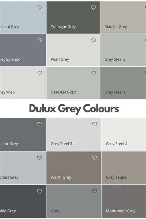 Dulux Grey Colour Chart: The Dulux Grey Colours - Sleek-chic Interiors