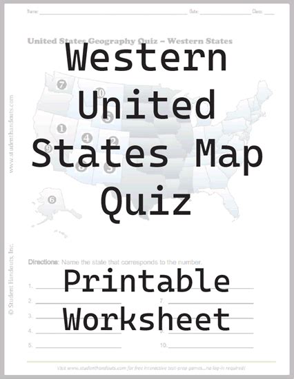 Free printable map quiz, Download Free printable map quiz png images, Free Worksheets on Clipart ...