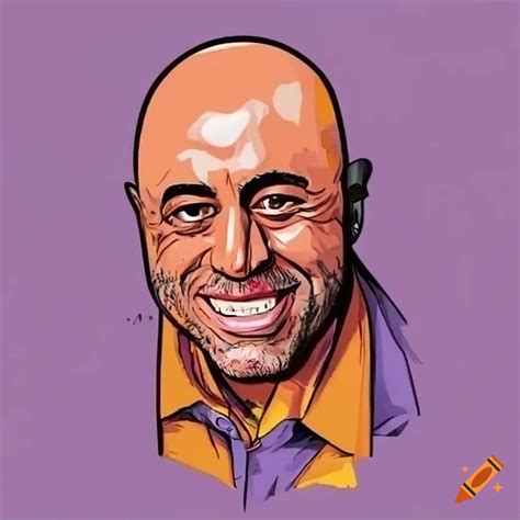 Cartoon of joe rogan podcast