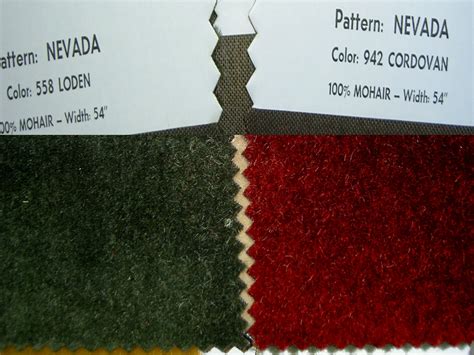 By the Yard Mohair Upholstery Fabric, Multiple Beautiful Colors