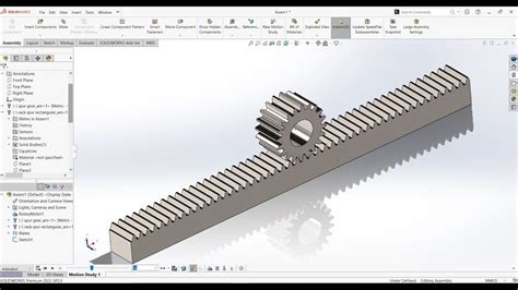 Rack and Pinion Animation | Solidworks 2022 - YouTube