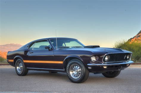 Factory Purple 1969 Ford Mustang Mach 1