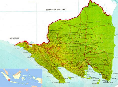 Bandar Lampung Map - Indonesia