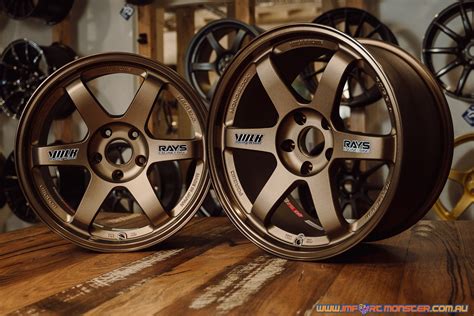 Rays Engineering Volk Racing TE37 Bronze staggered 17×9″ +15 front and 18×9.5″ +22 rear with 5× ...