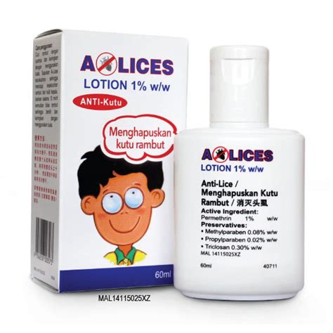 A Lices Lotion 1% w/w (Anti-Lice) Kutu Rambut Shampoo 60ml Anti-Kutu Effective | Shopee Malaysia