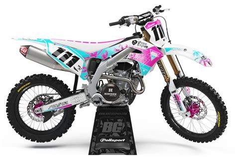 Kawasaki Miami Semi Custom Motocross Graphics - BikeGraphix