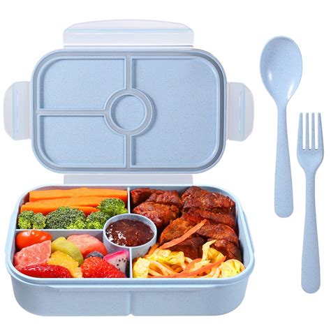 Buy Jeopace Bento Box for Kids Lunch Containers with 4 Compartments Kids Bento Lunch Box ...