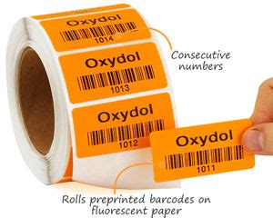 Preprinted Barcode Labels - Printed Asset Tags