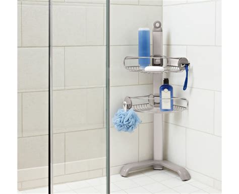 simplehuman | corner shower caddy stainless steel