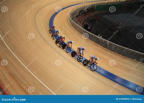 Cycling Race Indoor Track Editorial Stock Photo - Image: 51849823