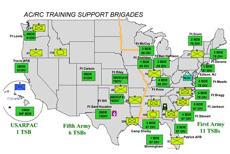 Army Duty Stations Map