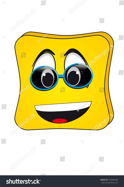 Cartoon Emoticon Form Toast Stock Vector (Royalty Free) 310966268