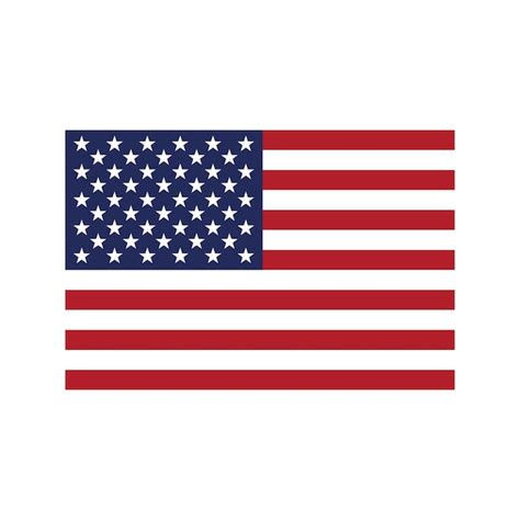 Premium Vector | Original American flag is on a white background