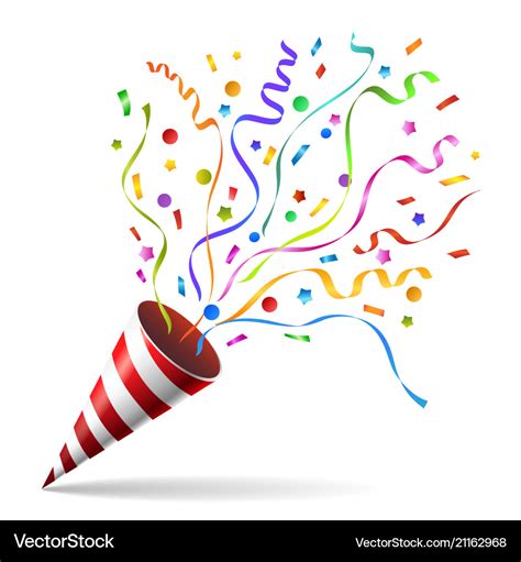 Party popper icon Royalty Free Vector Image - VectorStock