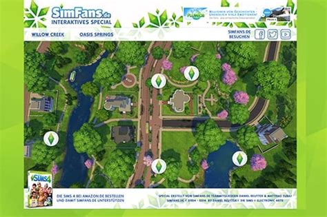 The Sims 4: Interactive Map