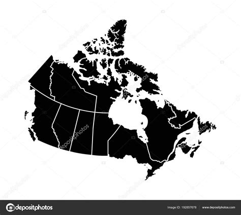 Outline Map Canada Stock Vector by ©BlackLava36 192857678