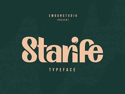 Starife Display Font