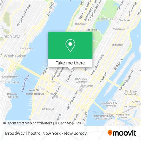 How to get to Broadway Theatre in Manhattan by subway, bus or train?