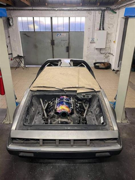 DeLorean with a LSx V8 | Delorean, Dmc delorean, Engine swap