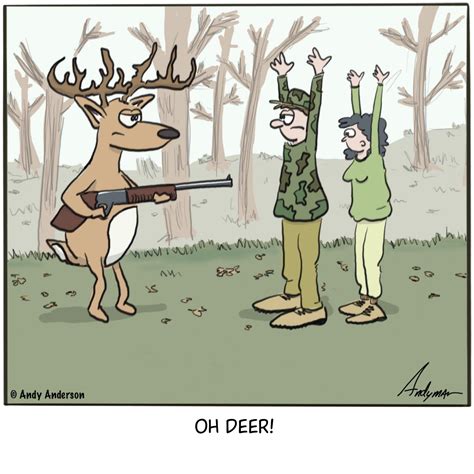 Cartoon/meme about deer hunting – Andy Anderson Cartoons