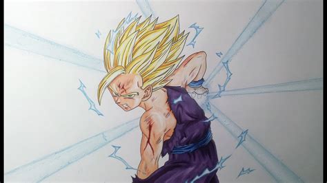 Gohan Kamehameha Drawing