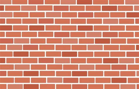 Orange Brick Wall with White Bricks - Wall of Bricks Background Art Vector