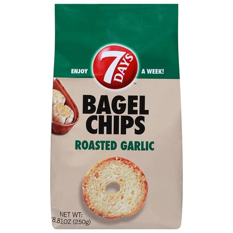 7 Days Garlic Bagel Chips - Shop Snacks & Candy at H-E-B