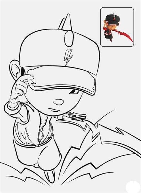 Boboiboy Halilintar Coloring Pages