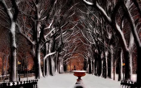 Central Park Winter Scenes Wallpapers - Wallpaper Cave