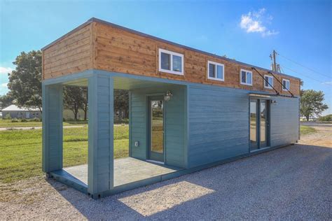 Slick tiny house converted from 40-foot shipping container - Curbed