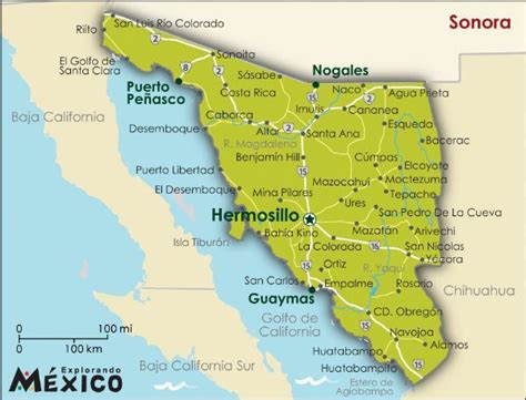 full-sonora_l | Mexico map, Sonora mexico, Sonora