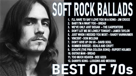 BEST OF 70s SOFT ROCK BALLADS PLAYLIST - CLASSIC NONSTOP COLLECTION | Ballad, Music memories ...