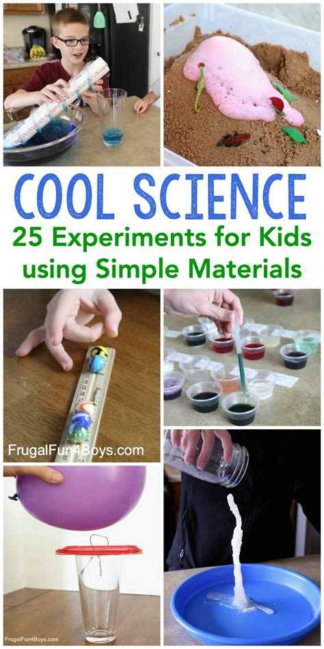 Cool Science Experiments for Kids - Frugal Fun For Boys and Girls