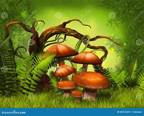 Fantasy Forest Illustration Stock Photo | CartoonDealer.com #88068282