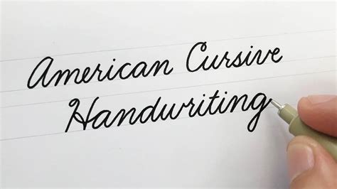 American Cursive Handwriting | For Beginners - YouTube