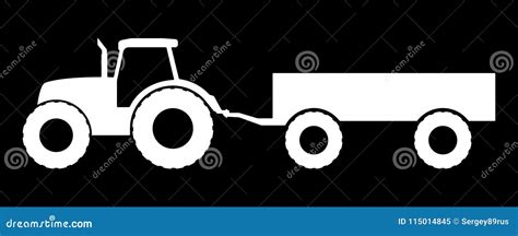 Silhouette Tractor Trailer Stock Illustrations – 677 Silhouette Tractor Trailer Stock ...