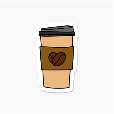 Coffee Cup Everyday Sticker | Footnotes Paper