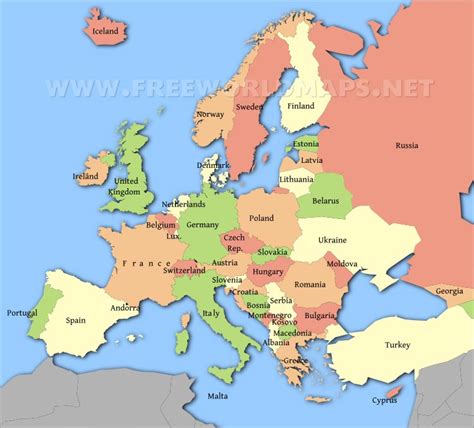 Europe Political Map