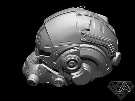 STL file Titanfall pilot custom helmet 🧑‍ ️・Design to download and 3D print・Cults