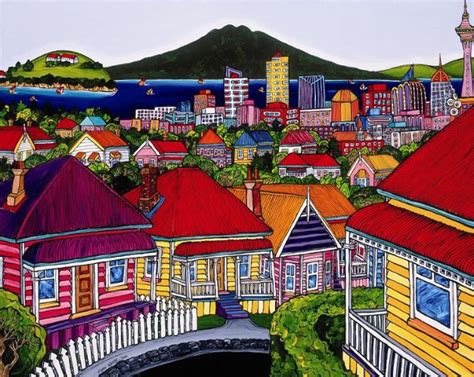 Auckland Harbour from Ponsonby by Fiona Whyte for Sale - New Zealand ...