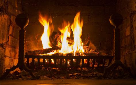 Download Log Fire Photography Fireplace HD Wallpaper