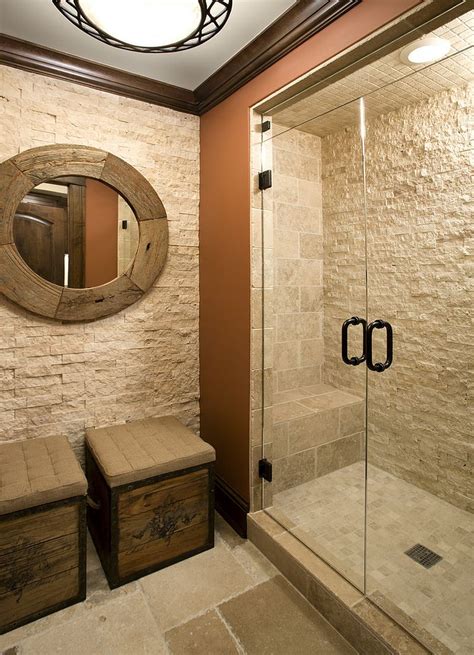 30 Exquisite and Inspired Bathrooms with Stone Walls