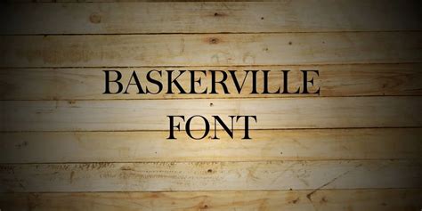 Baskerville Font Free Download