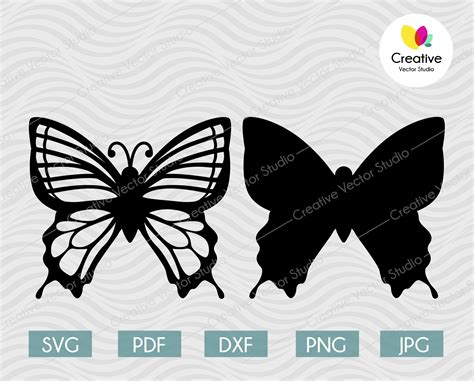 3D Butterfly SVG #3 Cutting Template - Creative Vector Studio