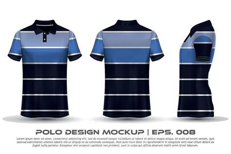 Vector Polo Shirt Mockup Design 16699221 Vector Art at Vecteezy