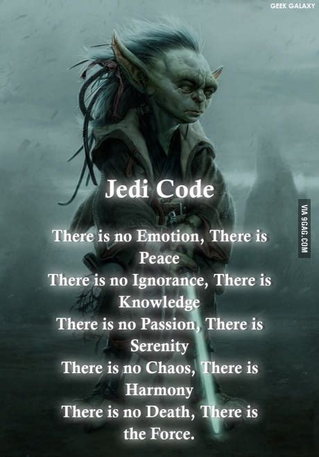 The Jedi Code. - Movie & TV | Star wars history, Star wars quotes, Star wars facts